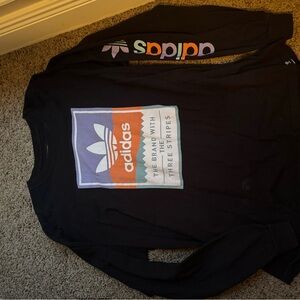 Adidas Charcoal Gray Long Sleeve Shirt